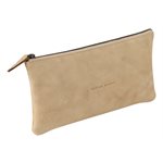 FLYING SPIRIT AGED LEATHER BEIGE FLAT 8.75x4.25