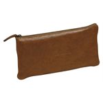 FLYING SPIRIT, TROUSSE PLATE CUIR GLACÉ COGNAC 22x11