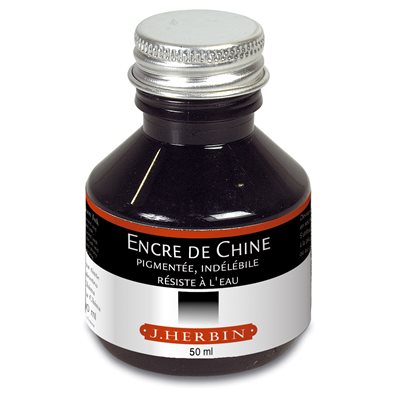 India Black Ink Bottle 50ml 