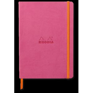 RHODIARAMA CAHIER SOUPLE LIGNÉ A5 FUCHSIA