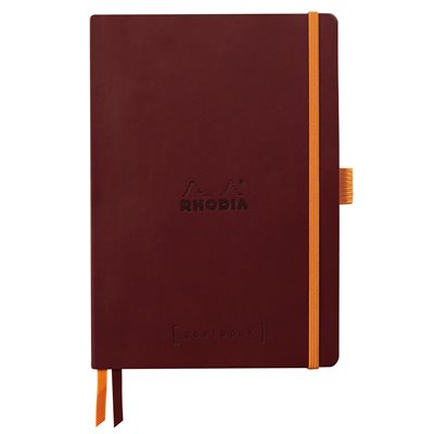 Rhodiarama softcover Goalbook BURGUNDY A5 120 dot sheets