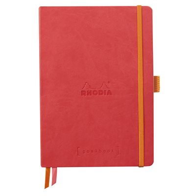 Rhodiarama softcover Goalbook CORAL A5 120 dot sh. 90g iv