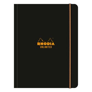 Rhodia Unlimited BLACK A5+ 16x21cm 60 microperf. sh. lined +