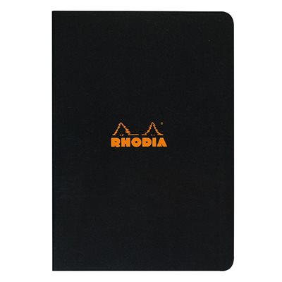 Cahier piqué Noir Rhodia