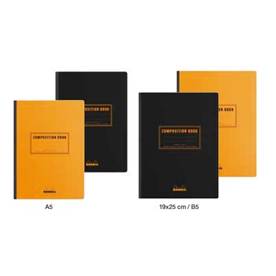 RHODIA CLASSIC ORANGE COMPOSITION BOOK 5 / 5, 5.75x8.5