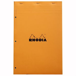 RHODIA PAD LINED PERFORATED 8.25x11.75 ORANGE