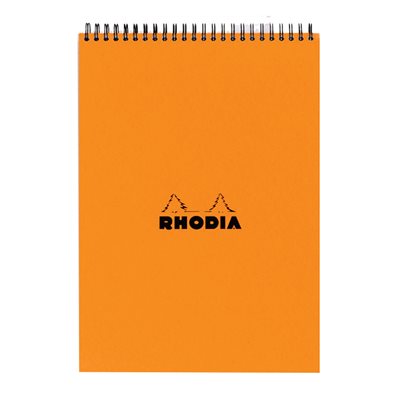 Bloc spiralé entête Orange Rhodia