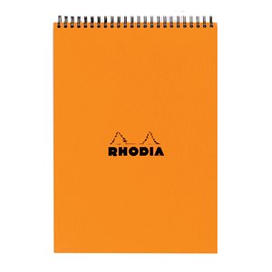 Bloc spiralé entête Orange Rhodia