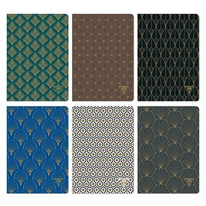 #NEO DECO CARNETS LIGNÉS 6 MOTIFS ASS. 90g. 96p. 11x17cm.