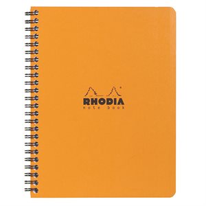 Cahier spiralé Orange Rhodia