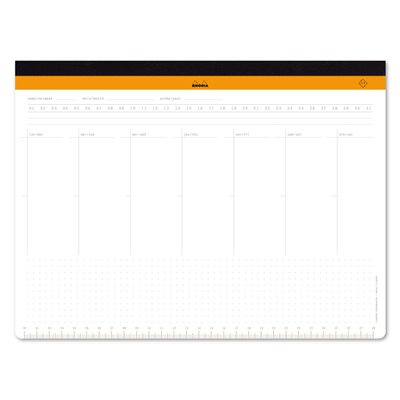 Rhodia clothbound weekly planner A4+ (22,2x29,9 cm) 60 sheet