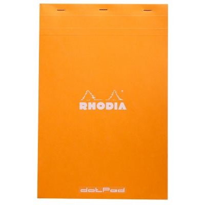 RHODIA BLOC #19 DOT 210x318 ORANGE