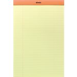 RHODIA PAD #19 LINED YELLOW 8.25x11.75 ORANGE