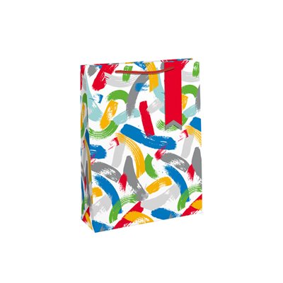 #Colourful strokes medium bag 21, 5x10, 2x25, 3cm