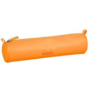 RHODIARAMA ROUND PENCIL CASE ORANGE