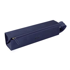 Rhodiarama zippered hard case pencil box MIDNIGHT italian le