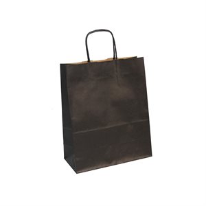 Bags ribbed kraft 100g, 22x10x27cm, Black