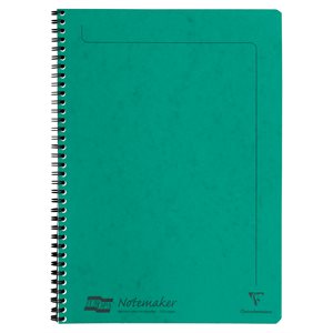 NOTEMAKER LINED 120p 8¼x11¾ GREEN