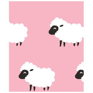 #Excellia 80g, rl Sheeps pink background 2x0,70m