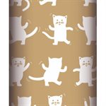 #Kraft brown 60g, rl Dancing cats 2x0,70m