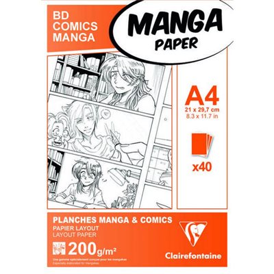 maMANGA BD / COMIC PACK A4 40s O 200g