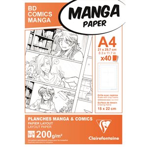 #MANGA BD / COMIC PACK A4 40s G.6C 200g