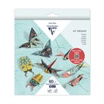 KIT ORIGAMI 60F 10x10cm - 15x15cm - 20x20cm - INSECTES