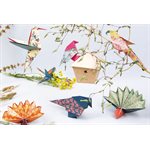 KIT ORIGAMI, pochette de 60 feuilles 10x10cm - 15x15cm - 20x