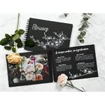 Album Couverture rigide noire 32x24cm 40 feuilles 185g