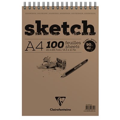 Wirebound sketch pad