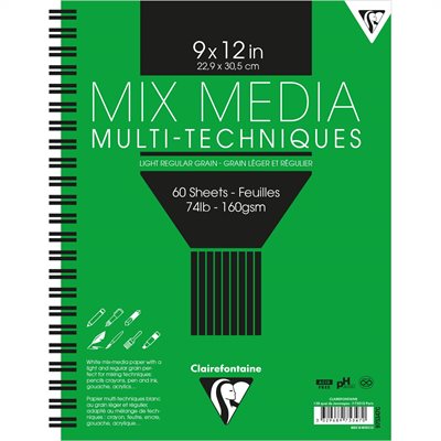 Bloc R.I. Mix Media 22,9x30,5 60F 160g