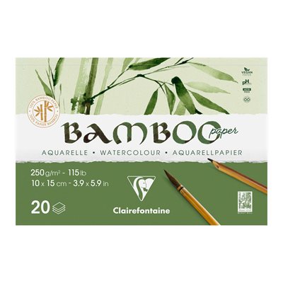 Bloc collé 20F Bambou 250g 10x15cm P