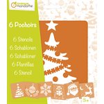 6 Pochoirs assortis Noël