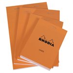 Bloc agrafé Orange Rhodia