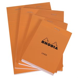 Rhodia Head Stapled Pad Orange