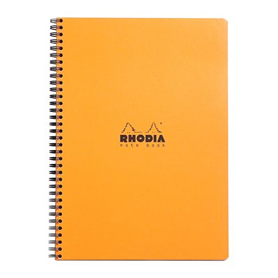 RHODIA CAHIER SPIRAL LIGNÉ A4+ ORANGE