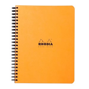 RHODIA CAHIER SPIRAL LIGNÉ A5+ ORANGE