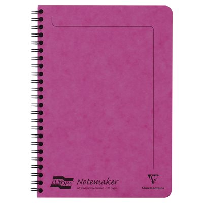 NOTEMAKER LINED 120p 5.75x8.75 PINK