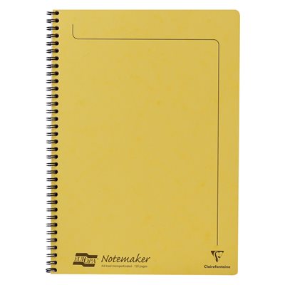 NOTEMAKER LINED 120p 8.25x11.75 LEMON