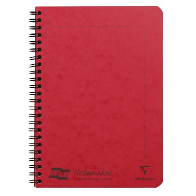 NOTEMAKER LINED 120p 5.75x8.75 RED