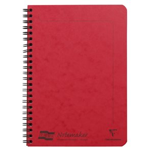 NOTEMAKER LINED 120p 5.75x8.75 RED