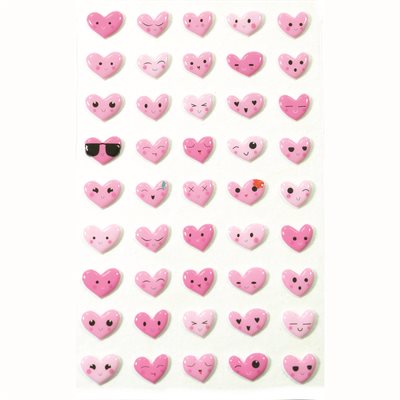 COOKY STICKER EMOTICONES HEARTS