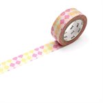 #MT WASHI 15MMX7M CHECKER STRIPE PK