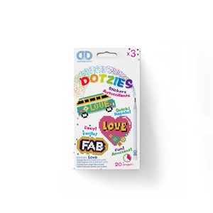 Dotzies Stickers (3) Love 18x10