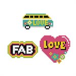 Dotzies Stickers (3) Love 18x10