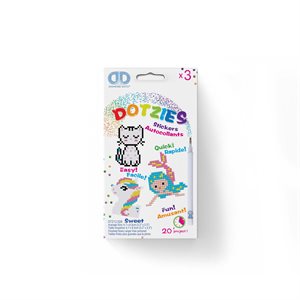 Dotzies Stickers (3) Unicorn, Kitten, Mermaid 18x10