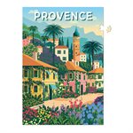 Puzzles 500 pièces 480X330mm Provence-Village Méditerranéen