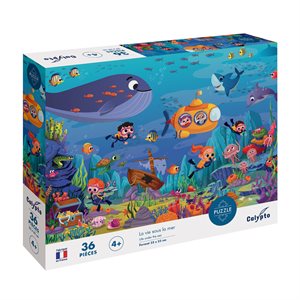 Puzzles children 36 pieces 330X230mm Life under the sea