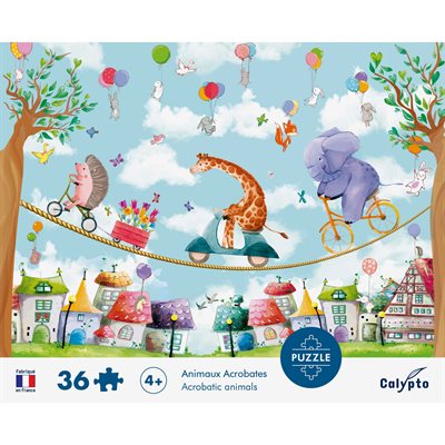 Puzzles enfants 36 pièces 330X230mm Animaux Acrobate