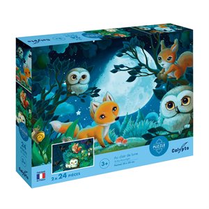 Puzzles children 2 X 24 pieces 330X230 Moonlight